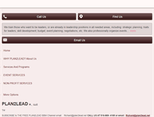 Tablet Screenshot of plan2lead.net